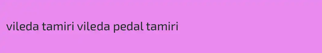 vileda tamiri vileda pedal tamiri